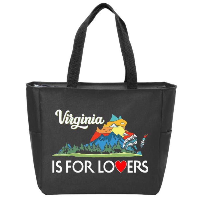 Virginia Is For The Lovers For  Women Zip Tote Bag