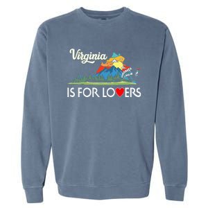 Virginia Is For The Lovers For  Women Garment-Dyed Sweatshirt