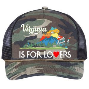 Virginia Is For The Lovers For  Women Retro Rope Trucker Hat Cap