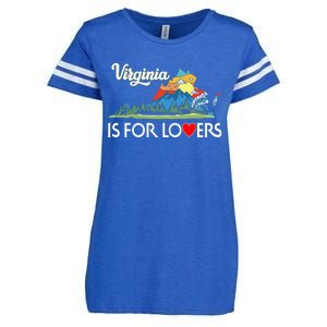 Virginia Is For The Lovers For  Women Enza Ladies Jersey Football T-Shirt