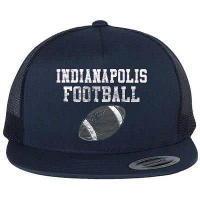 Vintage Indianapolis Football Gift Flat Bill Trucker Hat