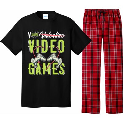 V Is For Valentines Video Games Gift For Gamer Lover Control Meaningful Gift Pajama Set