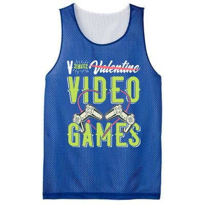 V Is For Valentines Video Games Gift For Gamer Lover Control Meaningful Gift Mesh Reversible Basketball Jersey Tank