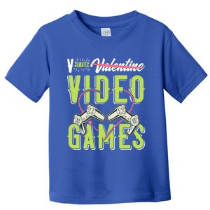 V Is For Valentines Video Games Gift For Gamer Lover Control Meaningful Gift Toddler T-Shirt