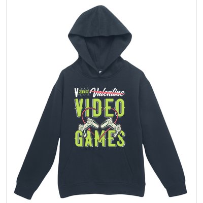 V Is For Valentines Video Games Gift For Gamer Lover Control Meaningful Gift Urban Pullover Hoodie