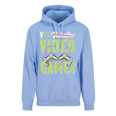 V Is For Valentines Video Games Gift For Gamer Lover Control Meaningful Gift Unisex Surf Hoodie