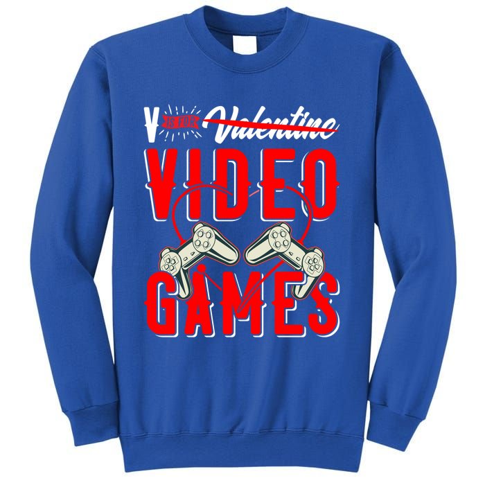 V Is For Valentines Video Games Gift For Gamer Lover Control Great Gift Sweatshirt