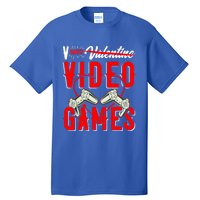 V Is For Valentines Video Games Gift For Gamer Lover Control Great Gift Tall T-Shirt