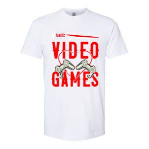 V Is For Valentines Video Games Gift For Gamer Lover Control Great Gift Softstyle CVC T-Shirt