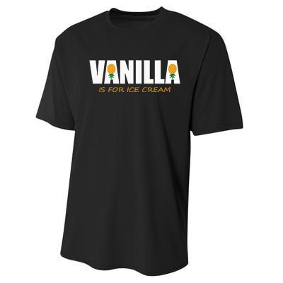 Vanilla Is For Ice Cream Upside Down Pineapple Swinger Theme Performance Sprint T-Shirt