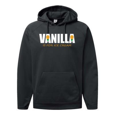 Vanilla Is For Ice Cream Upside Down Pineapple Performance Fleece Hoodie