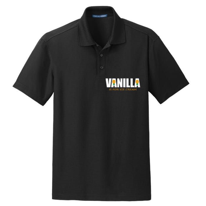 Vanilla Is For Ice Cream Upside Down Pineapple Dry Zone Grid Polo