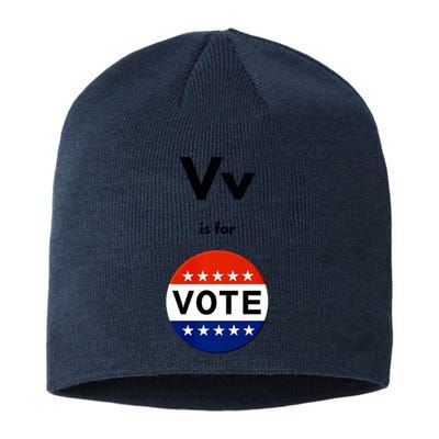 V Is For Vote Sustainable Beanie