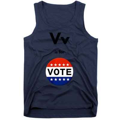 V Is For Vote Tank Top