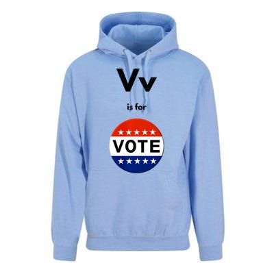 V Is For Vote Unisex Surf Hoodie