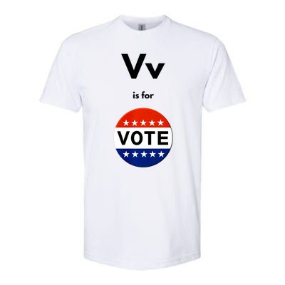 V Is For Vote Softstyle CVC T-Shirt