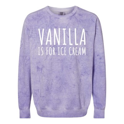 Vanilla Is For Ice Cream Swingers / Freaky Product Cute Gift Colorblast Crewneck Sweatshirt