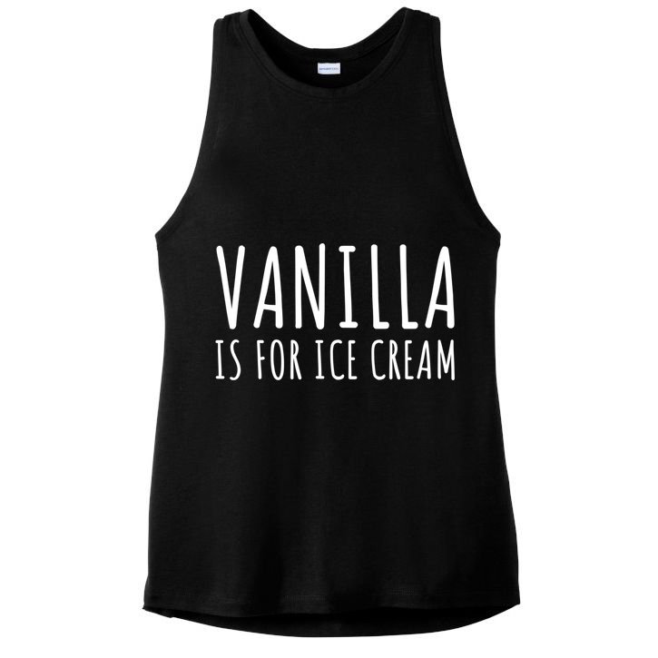 Vanilla Is For Ice Cream Swingers / Freaky Product Cute Gift Ladies PosiCharge Tri-Blend Wicking Tank