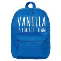 Vanilla Is For Ice Cream Swingers / Freaky Product Cute Gift 16 in Basic Backpack