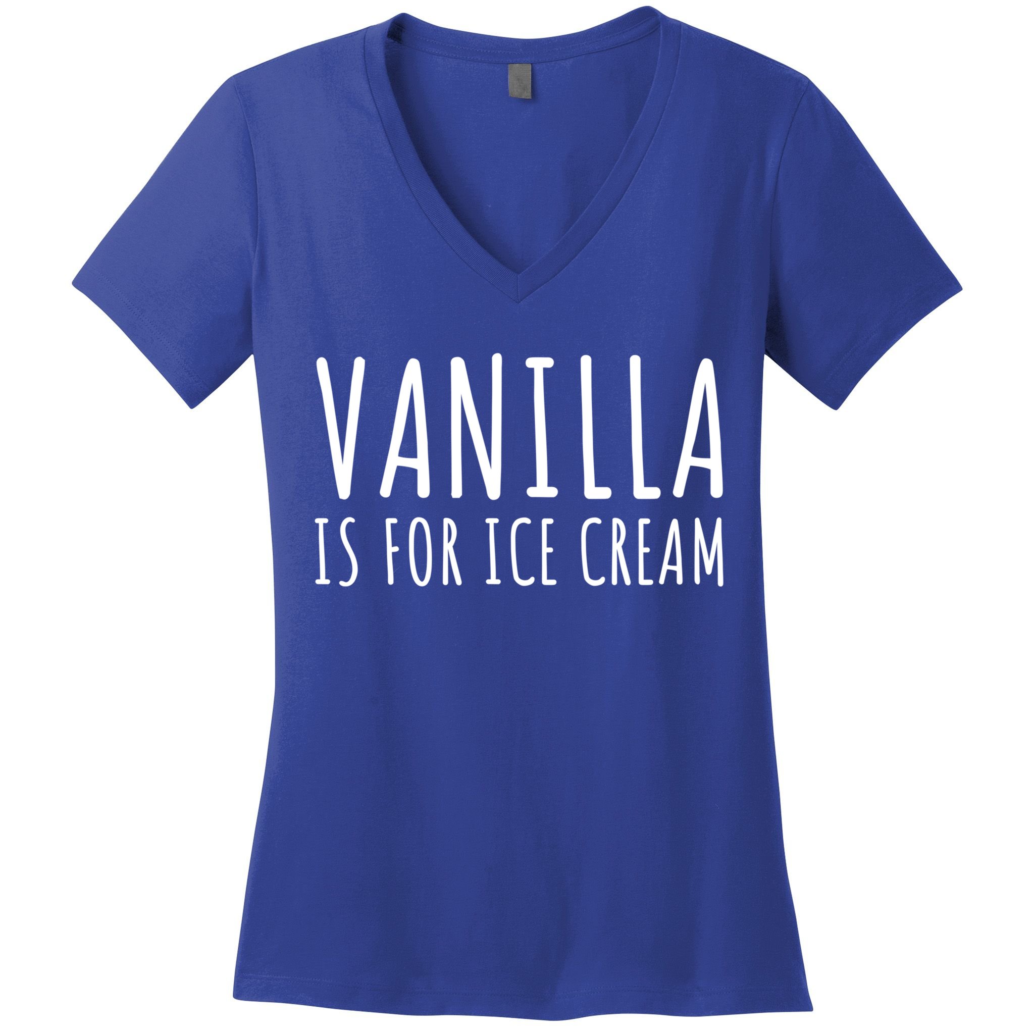 Vanilla Is For Ice Cream Swingers / Freaky Product Cute Gift Women's V-Neck T-Shirt