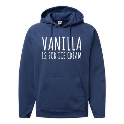 Vanilla Is For Ice Cream Swingers / Freaky Product Cute Gift Performance Fleece Hoodie