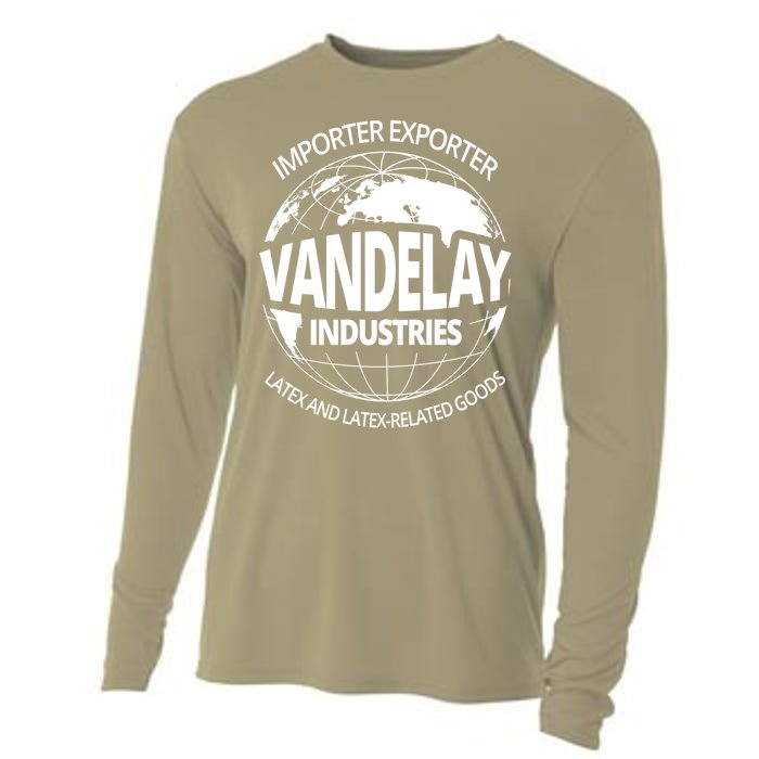 Vandelay Industries Funny Gift Cooling Performance Long Sleeve Crew