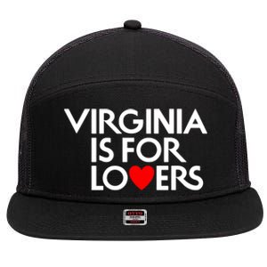 Virginia Is For Lovers 7 Panel Mesh Trucker Snapback Hat