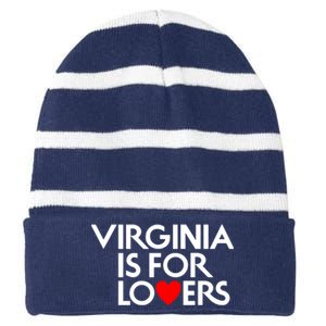 Virginia Is For Lovers Striped Beanie with Solid Band