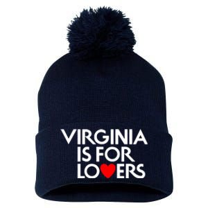 Virginia Is For Lovers Pom Pom 12in Knit Beanie