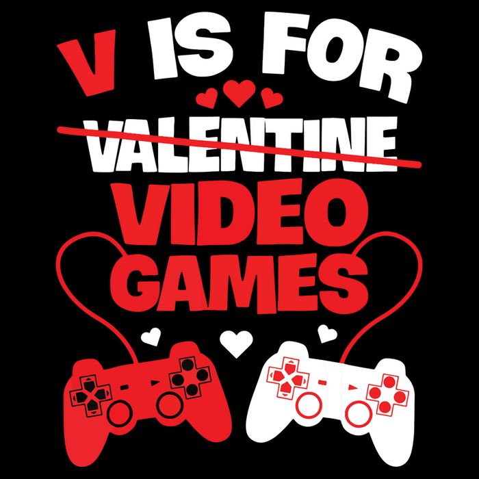 V Is For Video Games Funny Valentines Day Gamer Visor