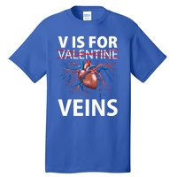 V Is For Veins Cardiologist Love Doctor Healthcare Valentine Gift Tall T-Shirt