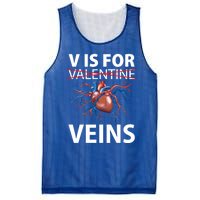 V Is For Veins Cardiologist Love Doctor Healthcare Valentine Gift Mesh Reversible Basketball Jersey Tank