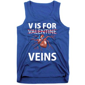 V Is For Veins Cardiologist Love Doctor Healthcare Valentine Gift Tank Top