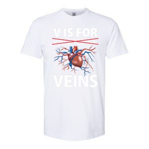 V Is For Veins Cardiologist Love Doctor Healthcare Valentine Gift Softstyle CVC T-Shirt