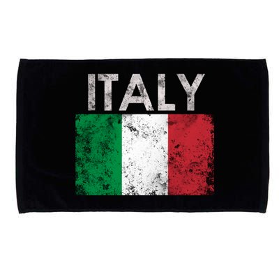 Vintage Italy Funny Italia Italian Gift Flag Pride Gift Gift Microfiber Hand Towel