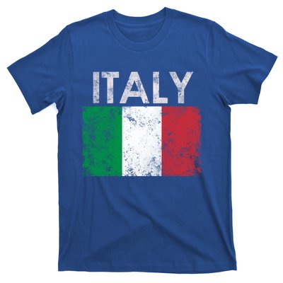 Vintage Italy Funny Italia Italian Gift Flag Pride Gift Gift T-Shirt