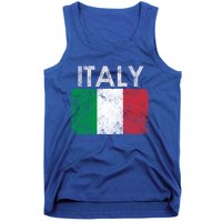 Vintage Italy Funny Italia Italian Gift Flag Pride Gift Gift Tank Top