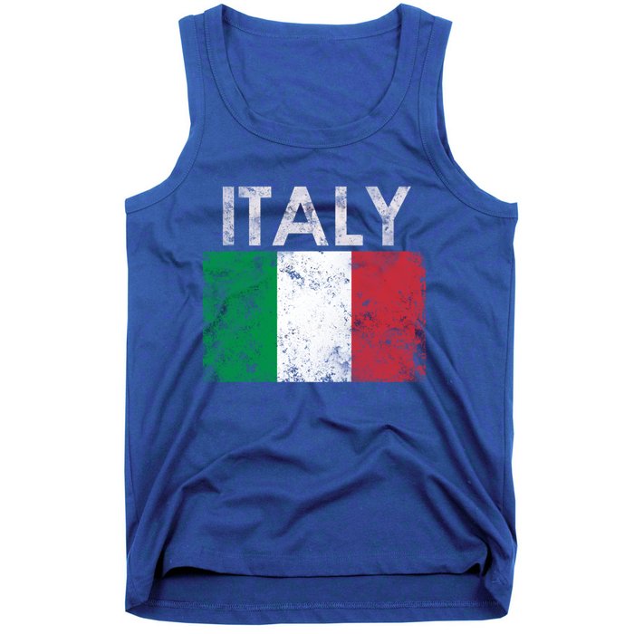 Vintage Italy Funny Italia Italian Gift Flag Pride Gift Gift Tank Top