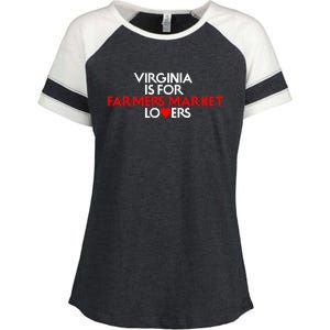 Virginia Is For Farmer Market Lovers Enza Ladies Jersey Colorblock Tee