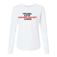 Virginia Is For Farmer Market Lovers Womens Cotton Relaxed Long Sleeve T-Shirt