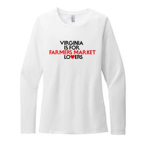 Virginia Is For Farmer Market Lovers Womens CVC Long Sleeve Shirt