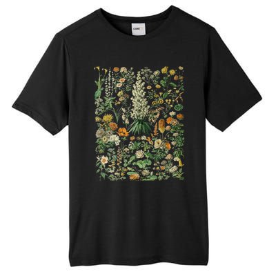 Vintage Inspired Flower Botanical Chart Tall Fusion ChromaSoft Performance T-Shirt