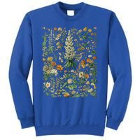 Vintage Inspired Flower Botanical Chart Sweatshirt