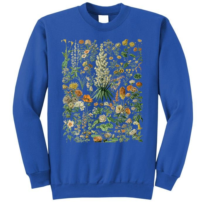 Vintage Inspired Flower Botanical Chart Sweatshirt