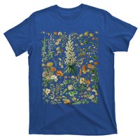 Vintage Inspired Flower Botanical Chart T-Shirt