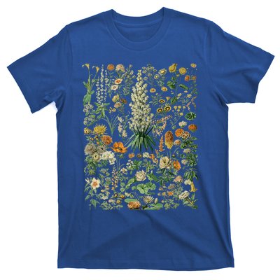 Vintage Inspired Flower Botanical Chart T-Shirt