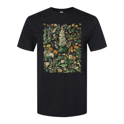 Vintage Inspired Flower Botanical Chart Softstyle CVC T-Shirt