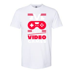 V Is For My Video Games Valentine's Day Funny Gamers Gift Funny Gift Softstyle CVC T-Shirt