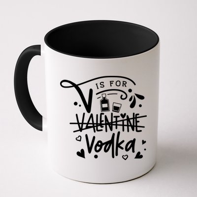 V Is For Valentine Vodka Gift Mug