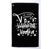 V Is For Valentine Vodka Gift Golf Towel